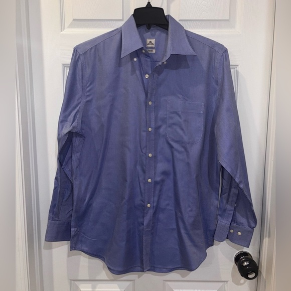 Peter Millar Other - Peter Millar Nanoluxe Easy Care Button Down Shirt Blue White Plaid Mens L